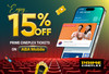 Get​ 15%​ off​ on​ all​ movie​ tickets​ from​ Prime​ Cineplex​ with​ ABA​ Mobile