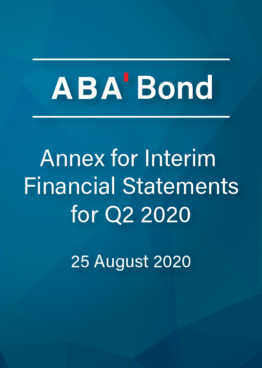 Annex for interim financial statements Q1 2020