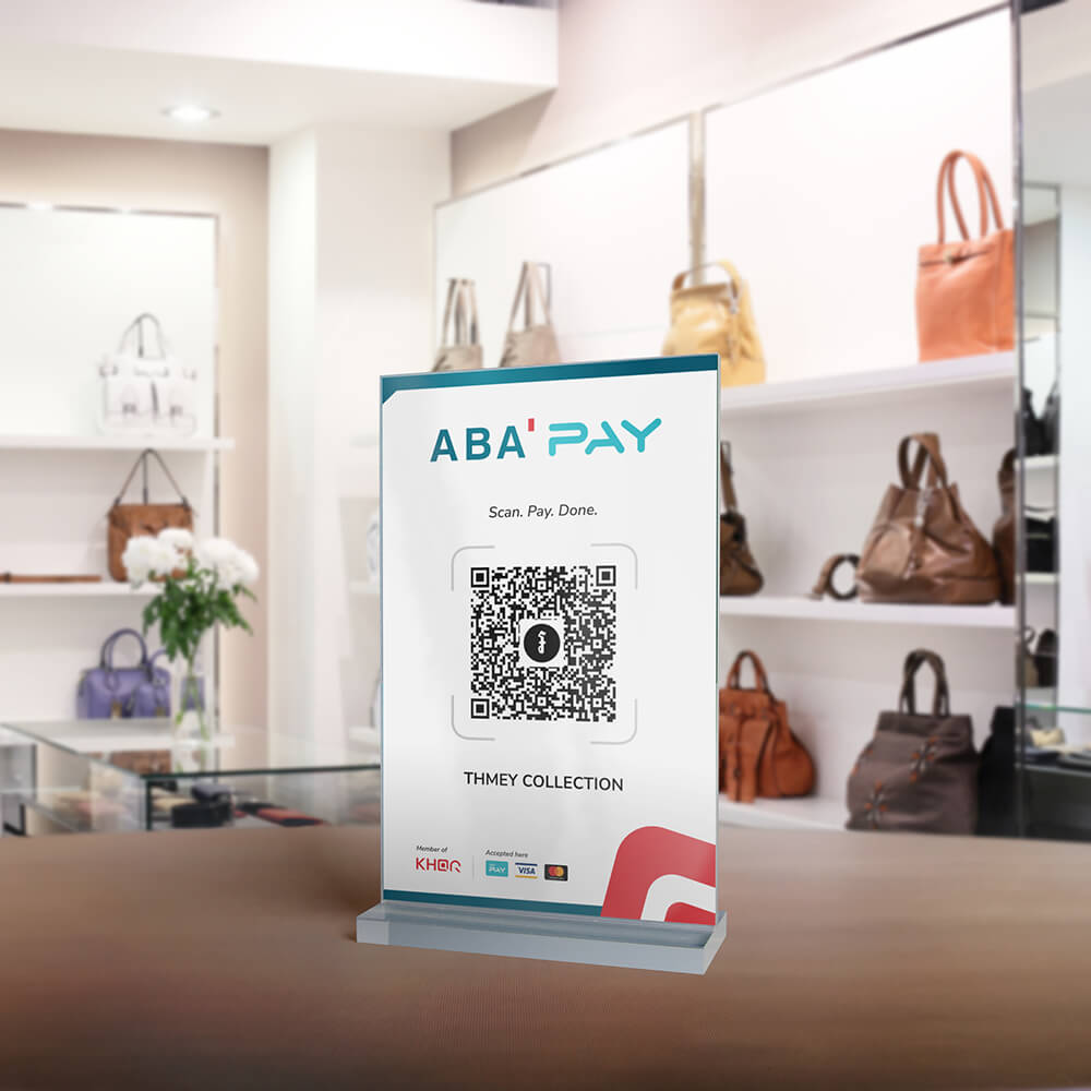 Printed​ QR​ Payment​ Code | ABA Bank Cambodia