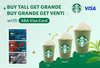 Get​ a​ free​ upsize​ at​ Starbucks​ with​ ABA​ Visa​ card