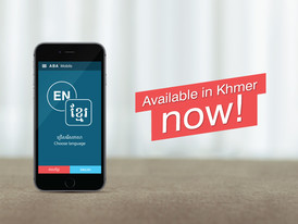 ABA​ Mobile​ App​ is​ available​ in​ Khmer​ now!