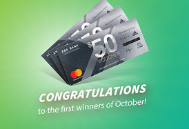 Announcing October’s first winners of ABA Mastercard Platinum promotion