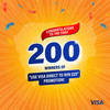 Congrats​ to​ the​ first​ 200​ winners​ of​ $25​ cash​ reward​ with​ Visa​ Direct​ campaign
