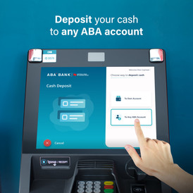 Deposit​ cash​ to​ any​ ABA​ account 1