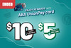 Enjoy​ up​ to​ 50$​ rewards​ for​ all​ ABA​ UnionPay​ cardholders!
