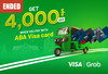 Get KHR 4,000 Off on your ride with ABA Visa Cards