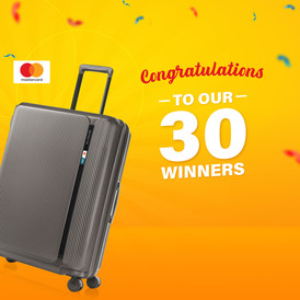Here​ are​ the​ winners​ of​ “Win​ a​ Samsonite​ with​ ABA​ Mastercard”​ campaign