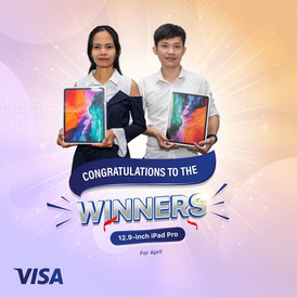 Winners​ of​ the​ Final​ Round​ of​ “Win​ an​ iPad​ Pro​ with​ your​ new​ ABA​ Visa​ card”​ promo